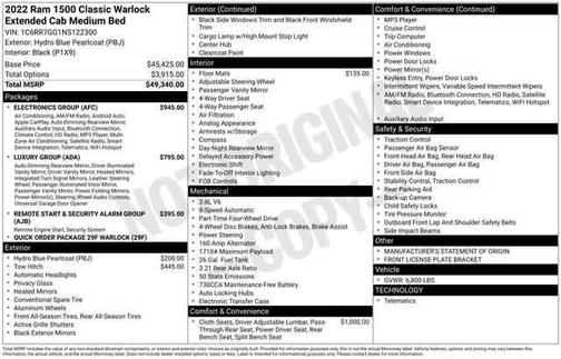 2022 RAM 1500 Classic Warlock