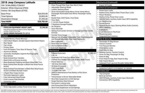 2018 Jeep Compass Latitude