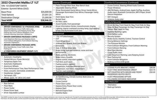 2022 Chevrolet Malibu FWD LT