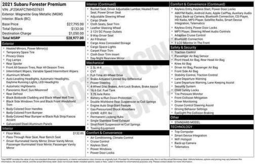 2021 Subaru Forester Premium