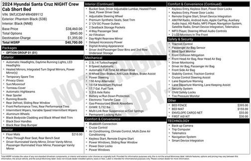 Phantom Black 2024 Hyundai SANTA CRUZ