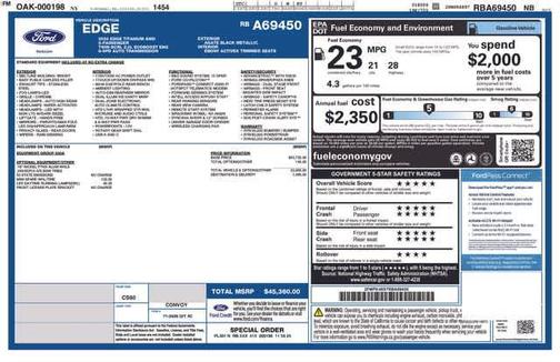 AGATE BLACK METALLIC 2024 Ford Edge TITANIUM