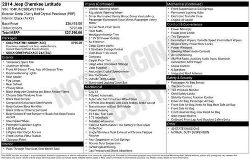 2014 Jeep Cherokee Latitude