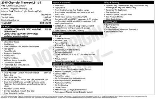 2015 Chevrolet Traverse LS