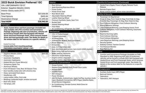 2023 Buick Envision Preferred AWD