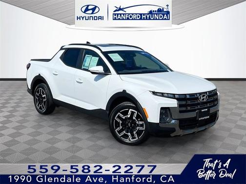 White 2025 Hyundai SANTA CRUZ Limited
