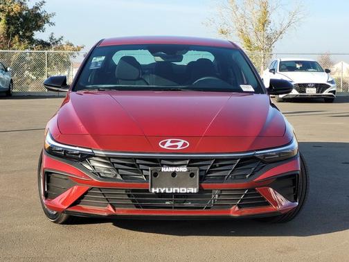 Red 2025 Hyundai ELANTRA HEV SEL Sport