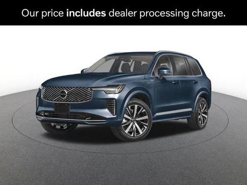 Denim Blue Metallic 2026 Volvo XC90 Plus, B5 AWD Gas (mild hybrid), Gasoline, Bright, 6 Seats