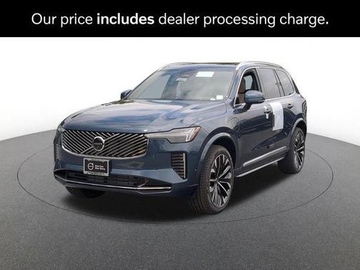 Denim Blue Metallic 2026 Volvo XC90 Plug-In Hybrid Ultra, T8 AWD, Electric/Gasoline, Bright, 7 Seats
