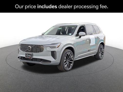 Gray Metallic 2026 Volvo XC90 Ultra, B6 AWD Gas (mild hybrid), Gasoline, Bright, 7 Seats