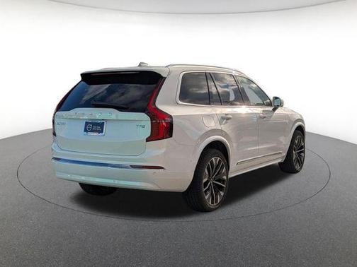 Crystal White Pearl 2026 Volvo XC90 Plug-In Hybrid Plus, T8 AWD, Electric/Gasoline, Bright, 6 Seats