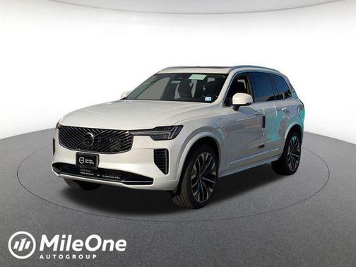Crystal White Pearl 2026 Volvo XC90 Plug-In Hybrid Plus, T8 AWD, Electric/Gasoline, Bright, 6 Seats