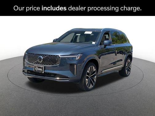 Denim Blue Metallic 2026 Volvo XC90 Plus, B6 AWD Gas (mild hybrid), Gasoline, Bright, 7 Seats