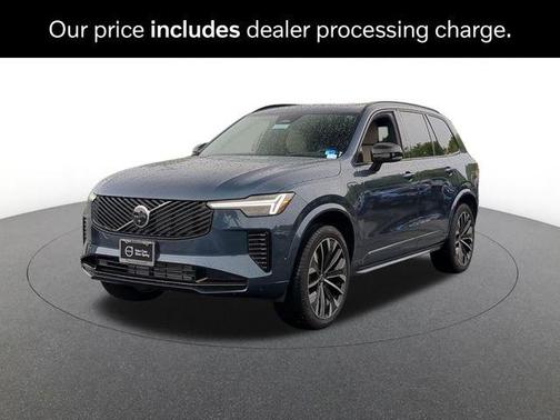 Denim Blue Metallic 2026 Volvo XC90 Plug-In Hybrid Ultra Dark Theme, T8 AWD, Electric/Gasoline, 7 Seats
