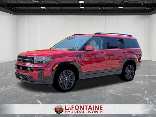 Red 2026 Hyundai SANTA FE HEV Calligraphy