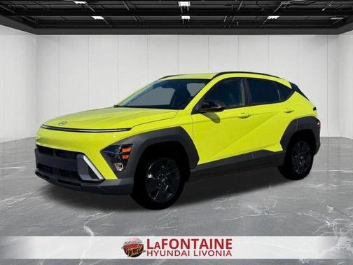 Yellow 2026 Hyundai KONA SEL Sport