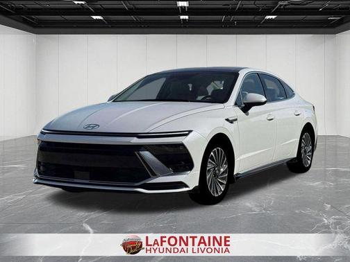White 2026 Hyundai SONATA Hybrid SEL