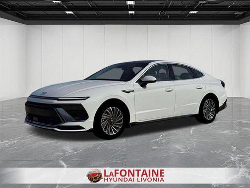 White 2026 Hyundai SONATA Hybrid SEL