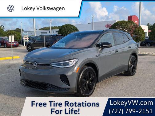 Pure Gray with Black Roof 2026 Volkswagen ID.4 AWD Pro S Plus