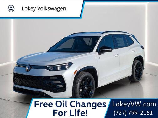 Opal White Pearl 2026 Volkswagen Tiguan 2.0T SE R-Line Black