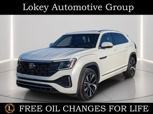 Opal White 2025 Volkswagen Atlas Cross Sport 2.0T SEL Premium