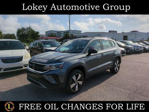 Platinum Gray Metallic 2024 Volkswagen Taos 1.5T S