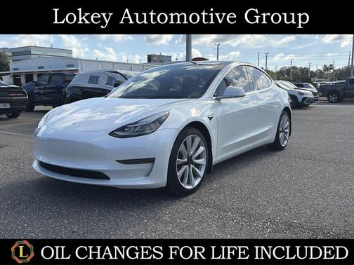 White 2020 Tesla Model 3 Long Range