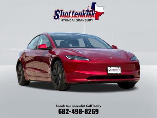 Ultra Red 2025 Tesla Model 3 Long Range