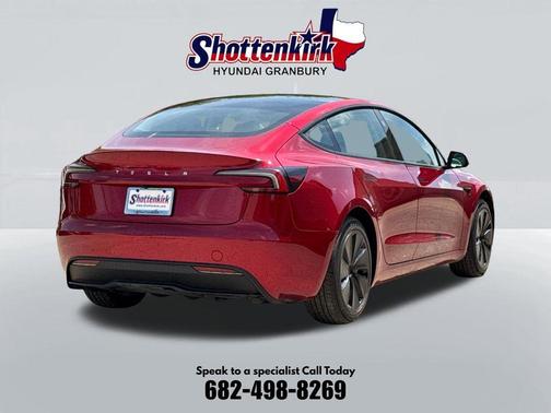 Ultra Red 2025 Tesla Model 3 Long Range