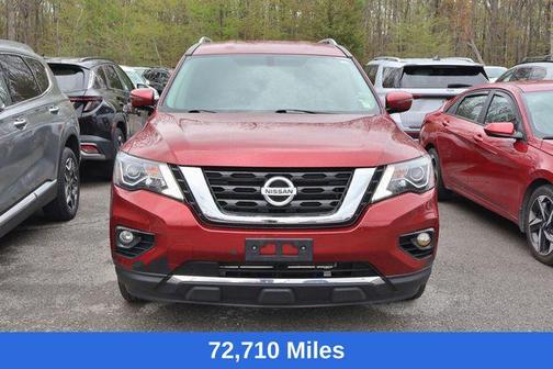 Red 2017 Nissan Pathfinder SV