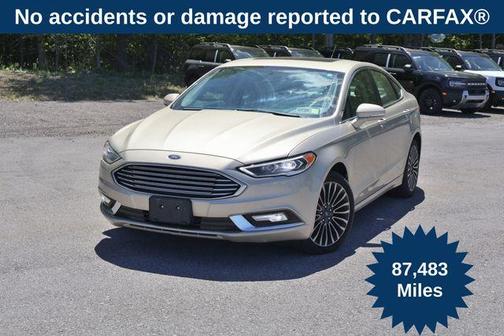 White Gold Metallic 2018 Ford Fusion Titanium