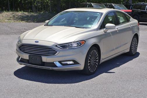 White Gold Metallic 2018 Ford Fusion Titanium