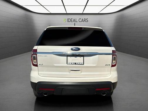 White Platinum Metallic Tri-Coat 2014 Ford Explorer XLT
