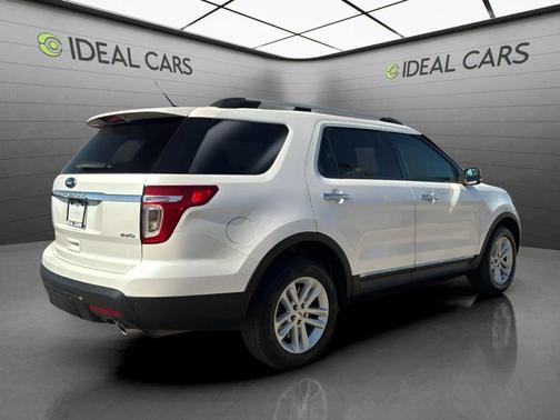 White Platinum Metallic Tri-Coat 2014 Ford Explorer XLT