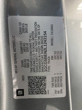 2020 Chevrolet Colorado WT