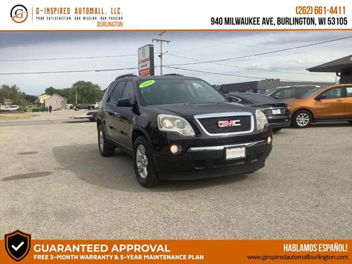 Dark Crimson Metallic 2009 GMC Acadia SLE-1