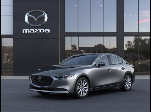 Machine Gray Metallic 2026 Mazda Mazda3 FWD w/Preferred Package