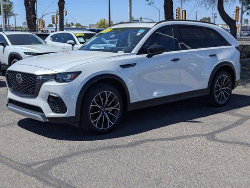 Rhodium White Premium 2025 Mazda CX-70 PHEV Premium Plus Package