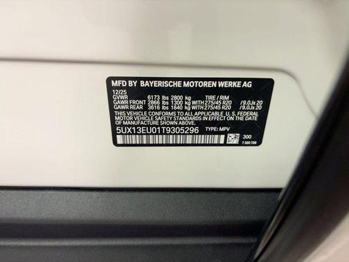 Alpine White 2026 BMW X5 sDrive40i