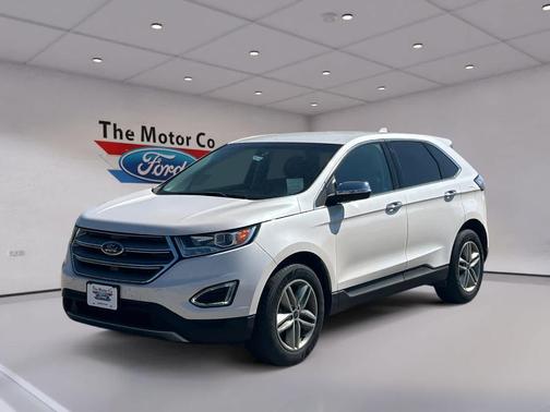 White Platinum Tri-Coat Metallic 2016 Ford Edge SEL