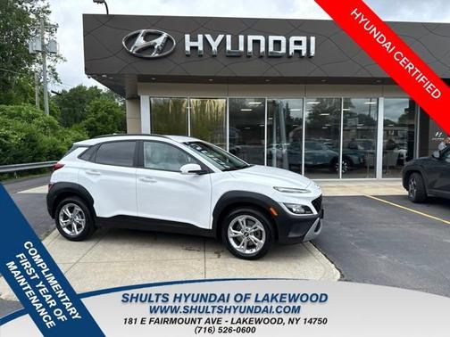 White 2023 Hyundai KONA SEL