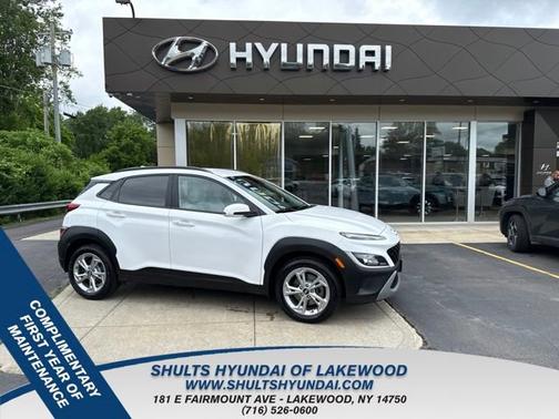 White 2023 Hyundai KONA SEL