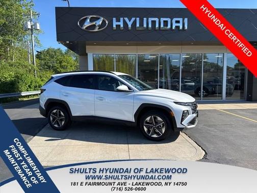 White 2025 Hyundai TUCSON SEL