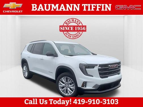 Summit White 2026 GMC Acadia Elevation