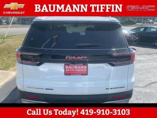 Summit White 2025 GMC Acadia Elevation