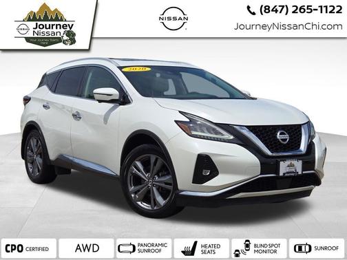 Pearl White Tricoat 2020 Nissan Murano Platinum Intelligent AWD