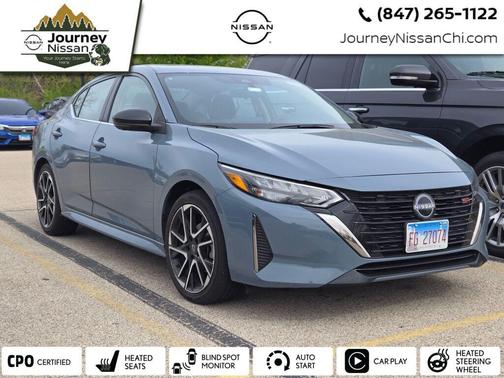 Atlantic Gray Metallic 2025 Nissan Sentra SR