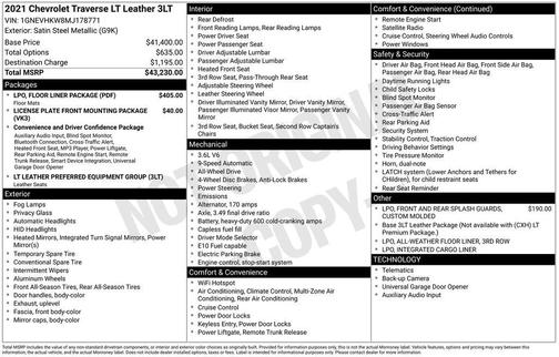 2021 Chevrolet Traverse LT Leather