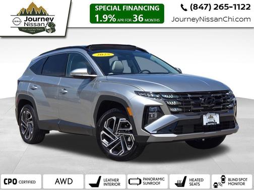 Shimmering Silver 2025 Hyundai TUCSON Limited