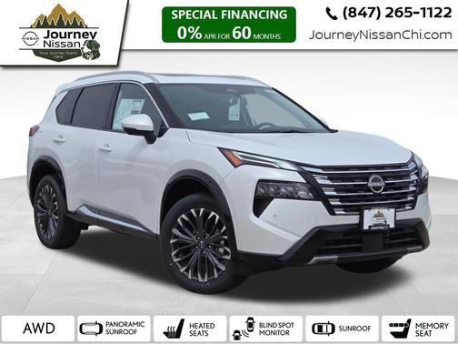 Everest White Pearl Tricoat 2026 Nissan Rogue Platinum